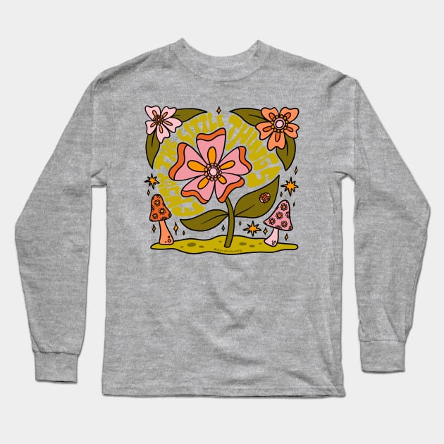 The Little Things Long Sleeve T-Shirt by Doodle by Meg